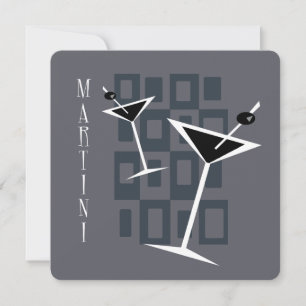 Invitations Retro Martini Cocktail Party