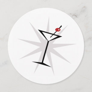 Invitations Retro Martini Cocktail Party