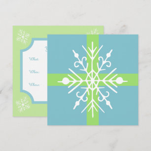 Invitations Retro Snowflake