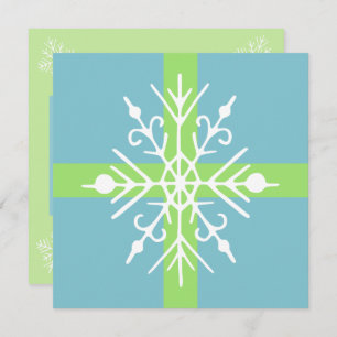Invitations Retro Snowflake