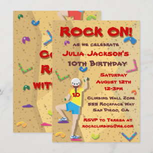 Invitations Rock Escalade Party