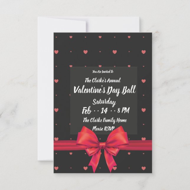 Invitations Romance classiques de jour de (Devant)