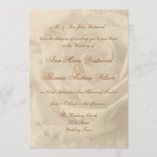 Invitations roses de mariage de cru