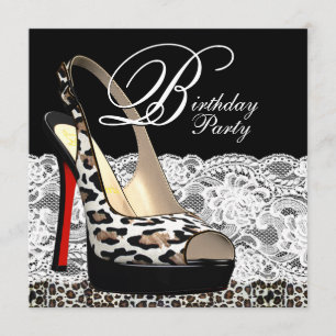 Invitations rouges de fête d'anniversaire de