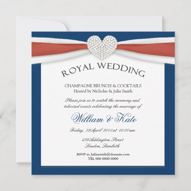 Invitations royales de partie de Chambre de (Devant)