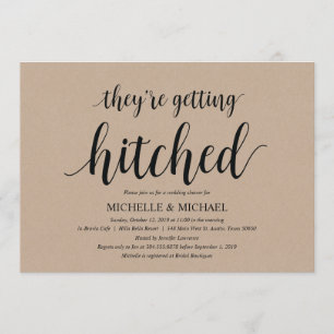 Invitations Rustic Kraft Bridal