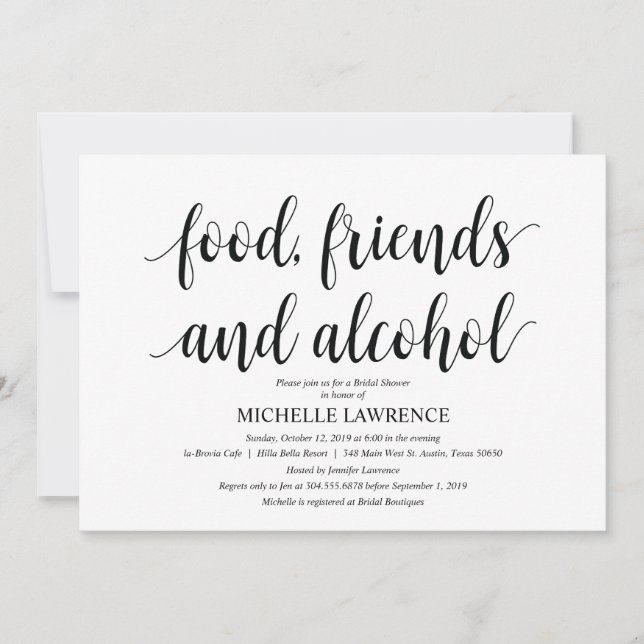 Invitations Rustic Kraft Bridal (Devant)