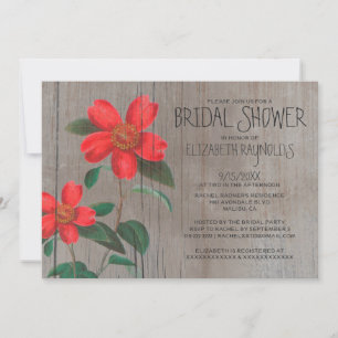 Invitations Rustique Camellia Bridal