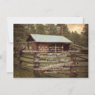 Invitations rustiques de mariage campagnard de
