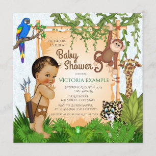 Invitations Safari Baby Shower