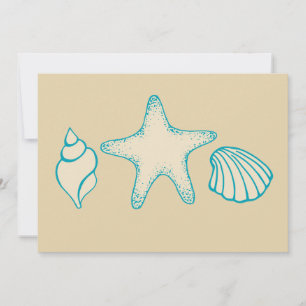 Invitations Seashell Beach