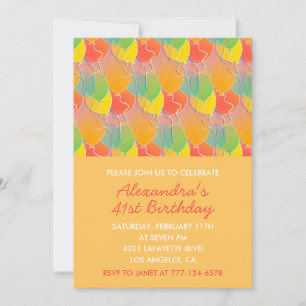 Invitations simples pour les 41 ans Ballons Modern