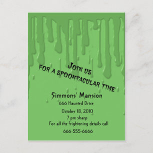 Invitations Slime Sèche