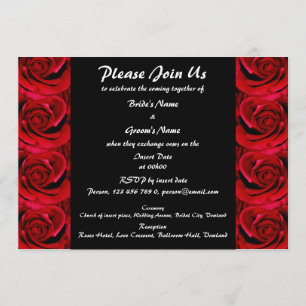 Invitations - special red black custom