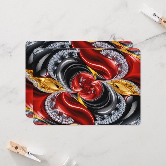 Invitations spéciales avec German Design (Devant/Arrière en situation)