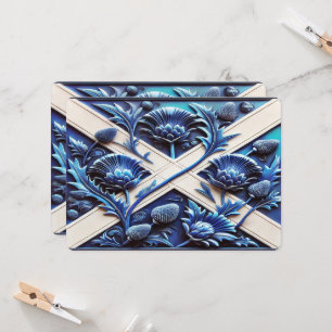 Invitations spéciales avec Scottish Thistles