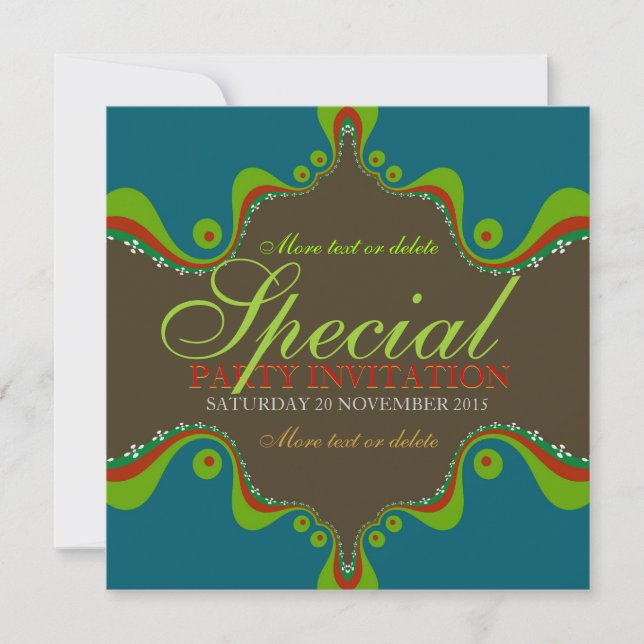 Invitations spéciales de la déesse orientale (Devant)