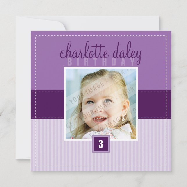 INVITATIONS SPÉCIAUX :: carré adorable 6SQ (Devant)