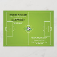 Invitations sur le terrain de football