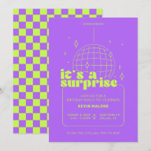 Invitations Surprise Disco Party