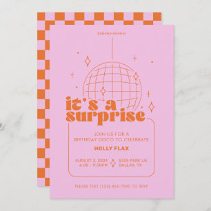 Invitations Surprise Disco Party