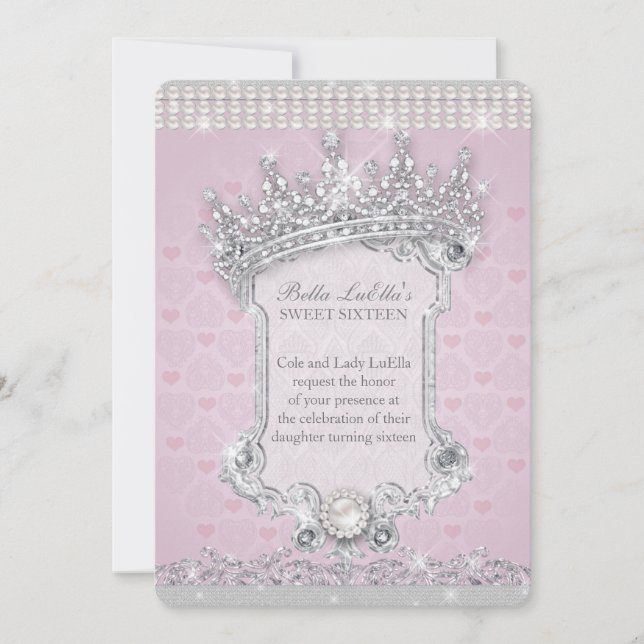 Invitations sweet sixteen, Mis Quince Anos (Devant)