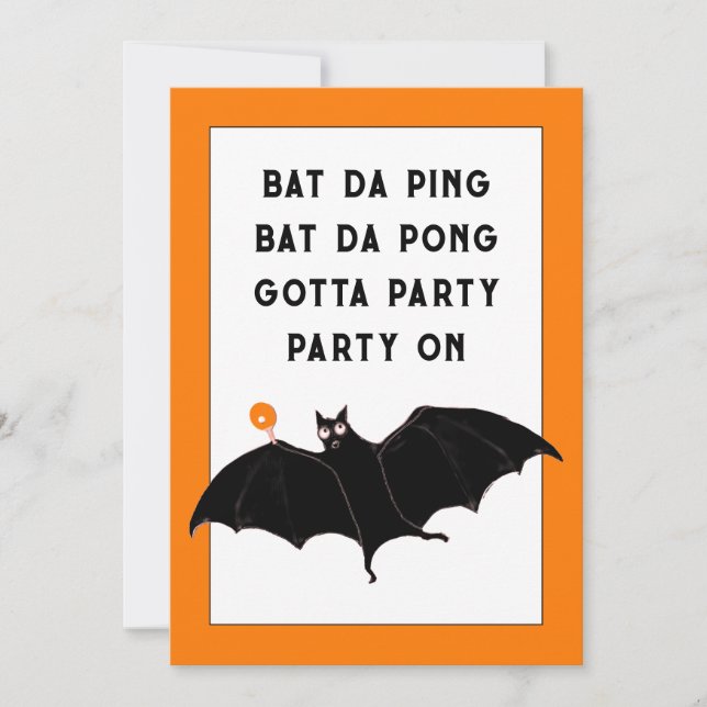 Invitations tendance de la fête d'Halloween (Devant)