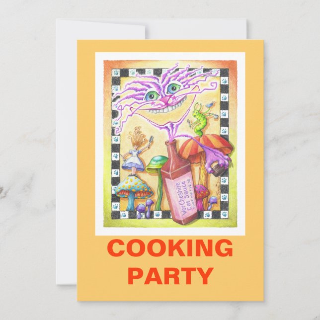 INVITATIONS - The WorCHESHIRE CAT (Front)