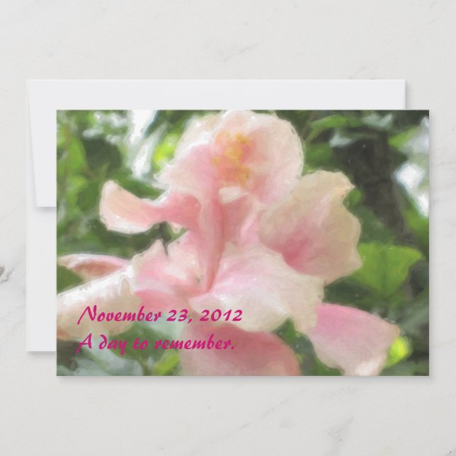Invitations tropicales hawaïennes de ketmie (Devant)