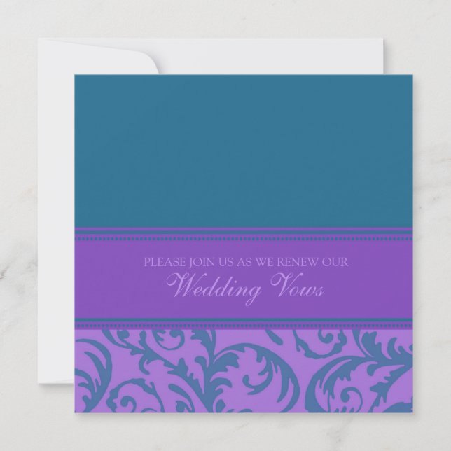Invitations turquoises et pourpres de (Devant)
