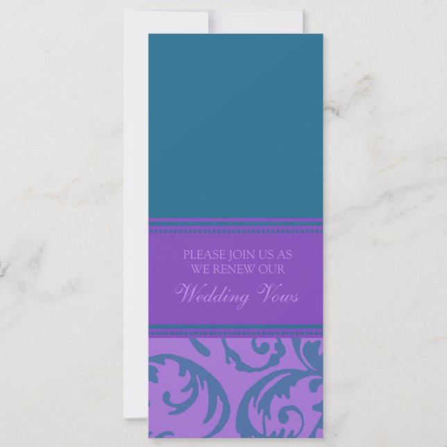 Invitations turquoises et pourpres de (Devant)