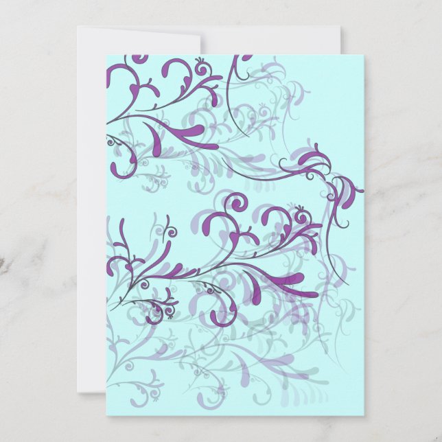 Invitations Turquoises et violentes (Devant)
