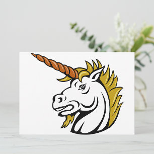 Invitations Unicorn en colère