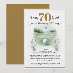 Invitations uniques 70e anniversaire - Thème de go