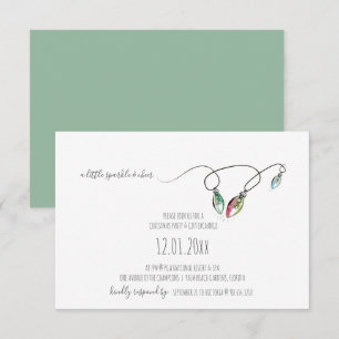 Invitations uniques à Noël