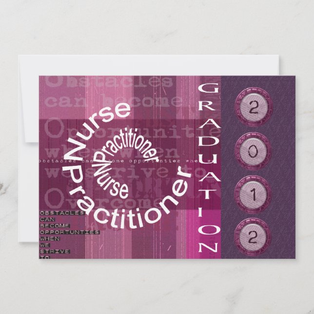 Invitations uniques d'obtention du diplôme de (Devant)