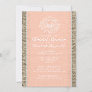 Invitations vintages de corail de Fête de la