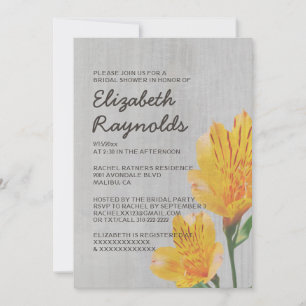 Invitations vintages de douches nuptiales péruvien