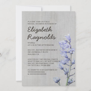 Invitations vintages de Fête de la mariée de