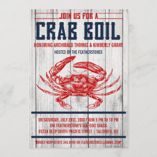 Invitations vintages de partie d'ébullition de