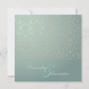 Invitations Vintages + Romantic Mariage damassé