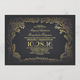 invitations vintages rustiques de mariage de