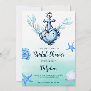 invitations wedding shower nautique ancre classiqu