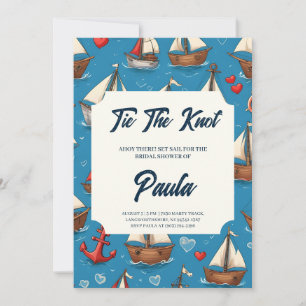 invitations wedding shower nautique ancre classiqu