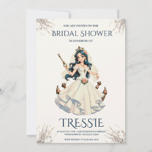 invitations wedding shower nautique ancre classiqu