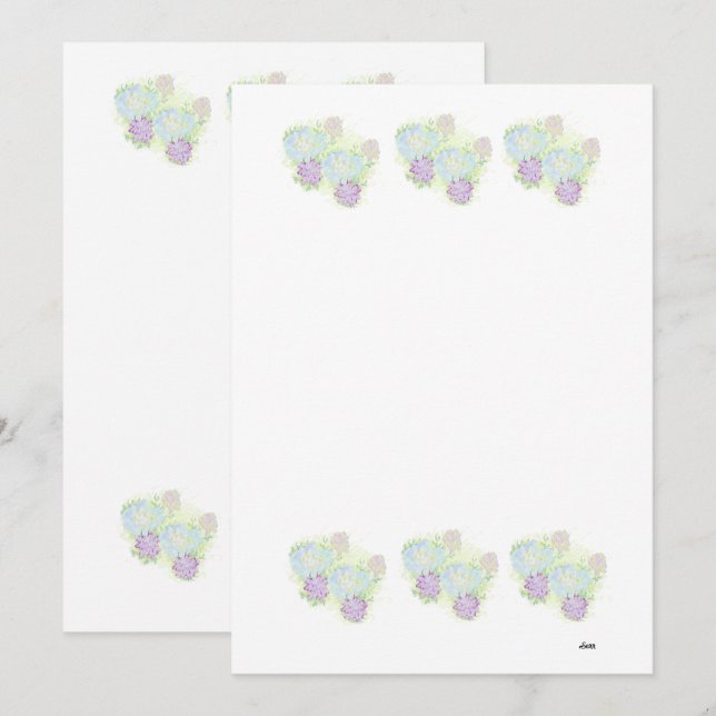 Invitations : Wild Flowers (Front/Back)