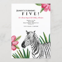 Invitations Zebra