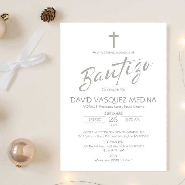 Invitcion Bautizo Minimalist Pastel Colours Baptis Invitation (Creator Uploaded)