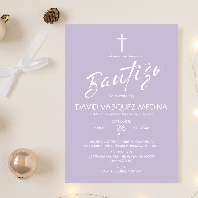Invitcion Bautizo Minimalist Pastel Colours Baptis Invitation (Creator Uploaded)
