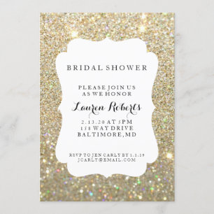 Invite - Bridal Shower Day Fab - Gold